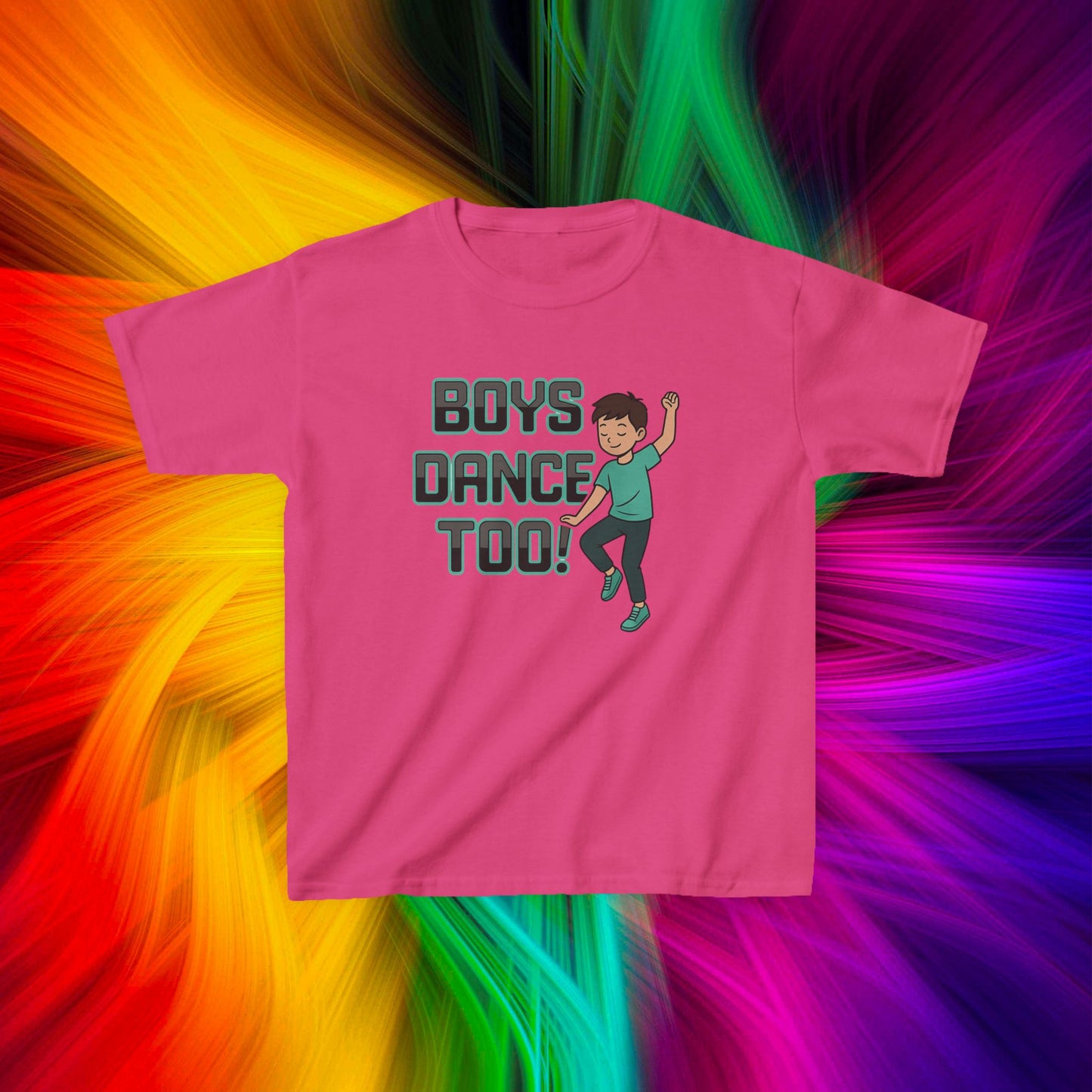 Kids Boys Dance Too! T-Shirt, Design 2