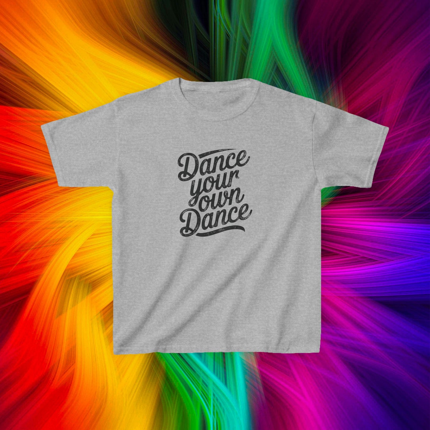 Kids Dance Your Own Dance T-Shirt, Black Lettering