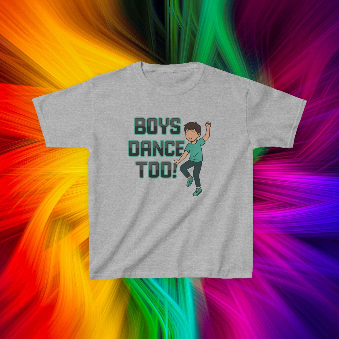 Kids Boys Dance Too! T-Shirt, Design 2