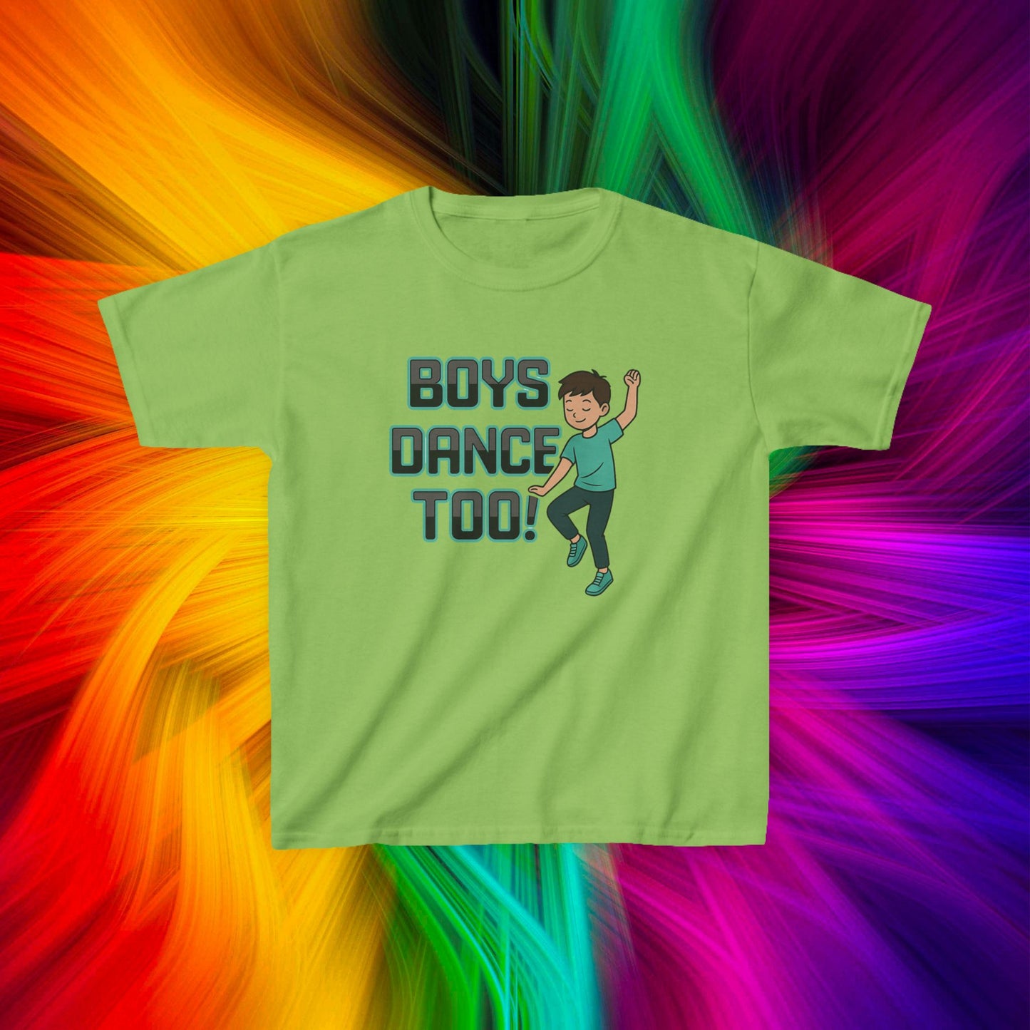 Kids Boys Dance Too! T-Shirt, Design 2