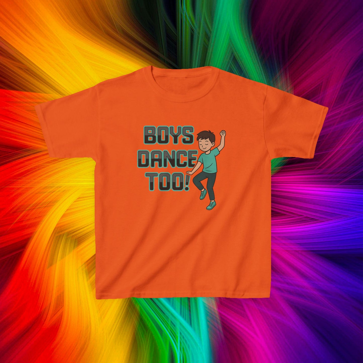 Kids Boys Dance Too! T-Shirt, Design 2