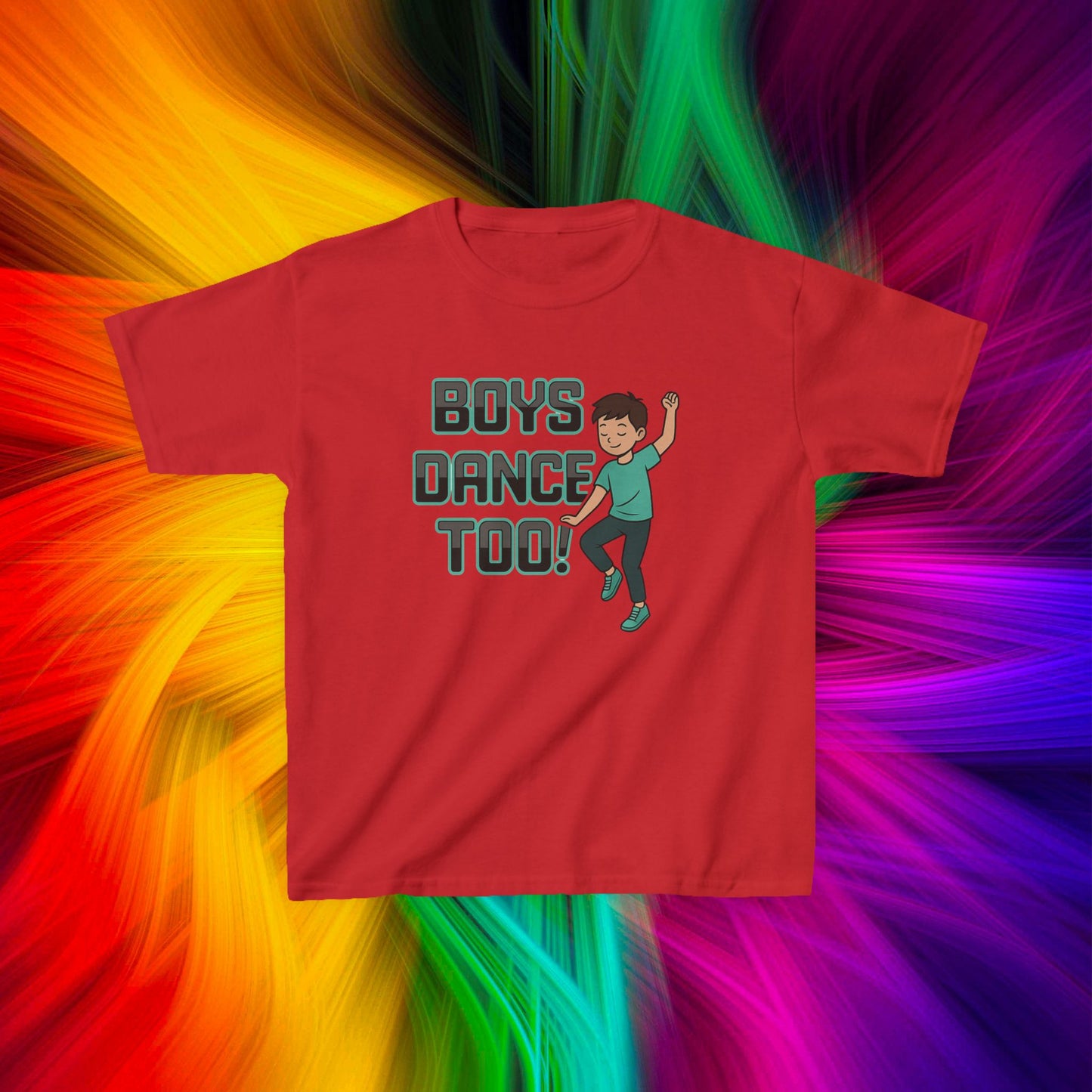Kids Boys Dance Too! T-Shirt, Design 2