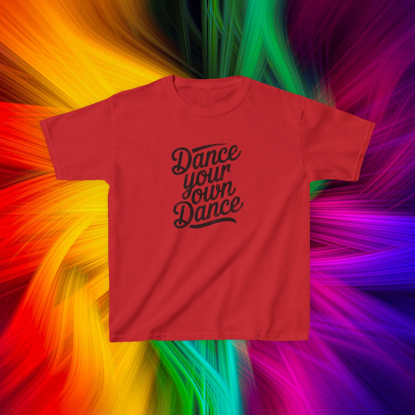 Kids Dance Your Own Dance T-Shirt, Black Lettering