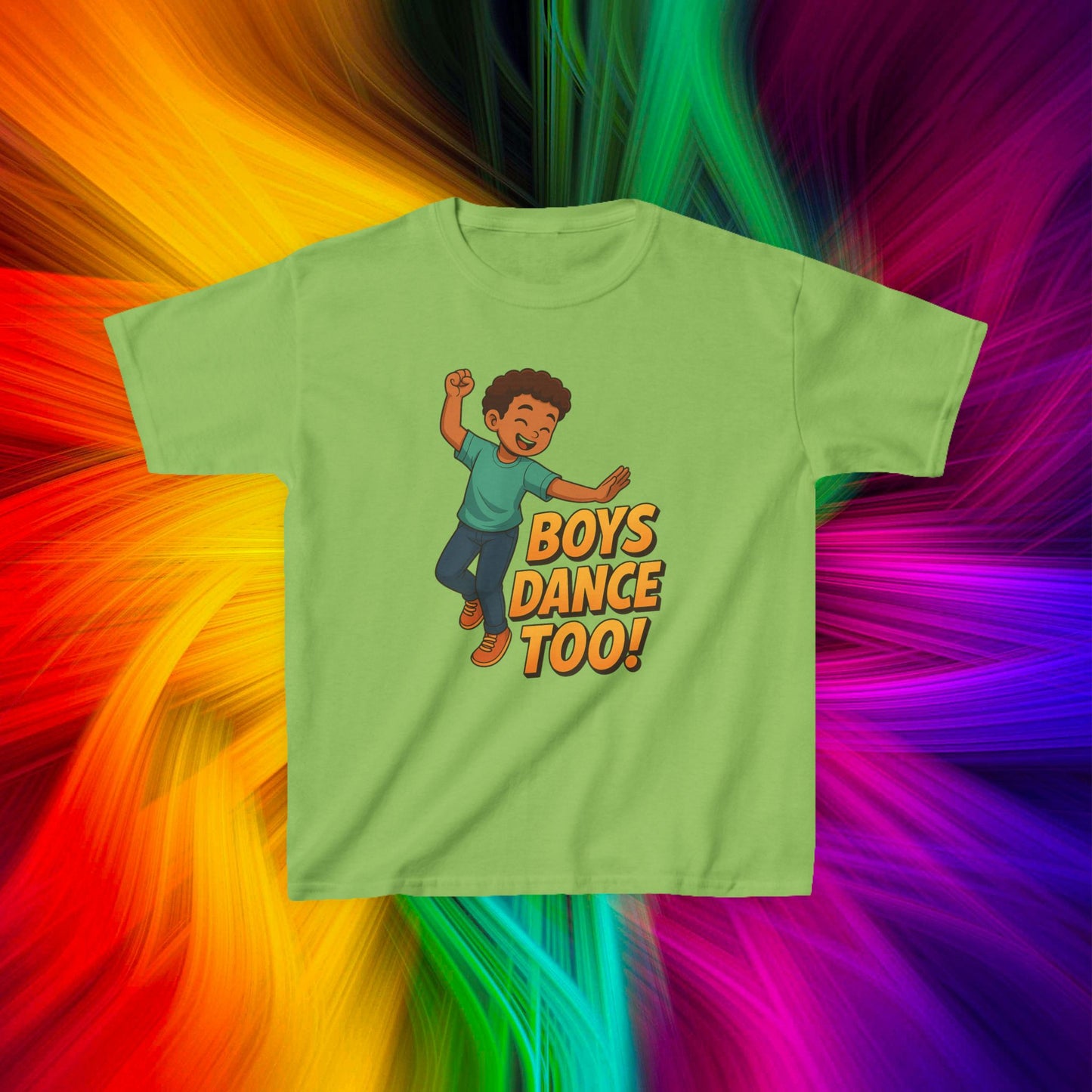 Kids Boys Dance Too! T-Shirt, Design 1
