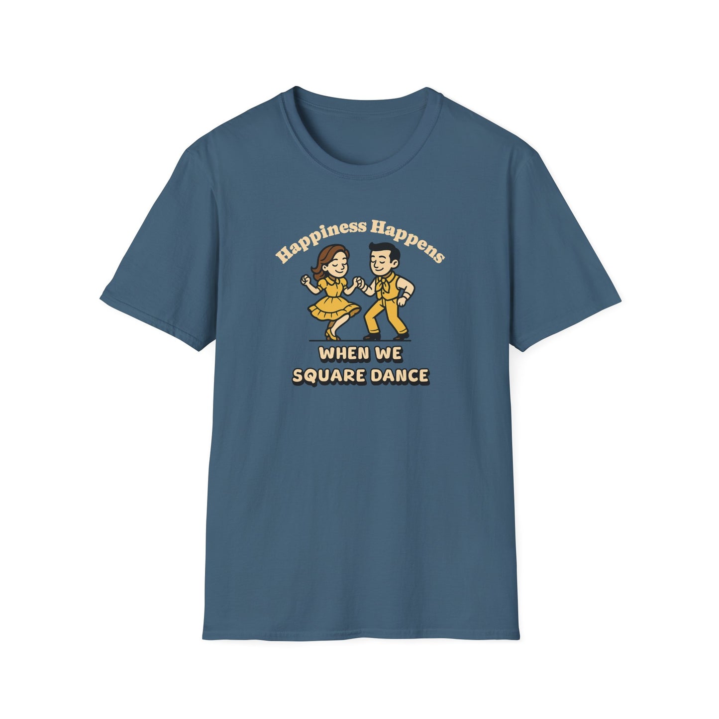Happiness Happens When We Square Dance T-Shirt