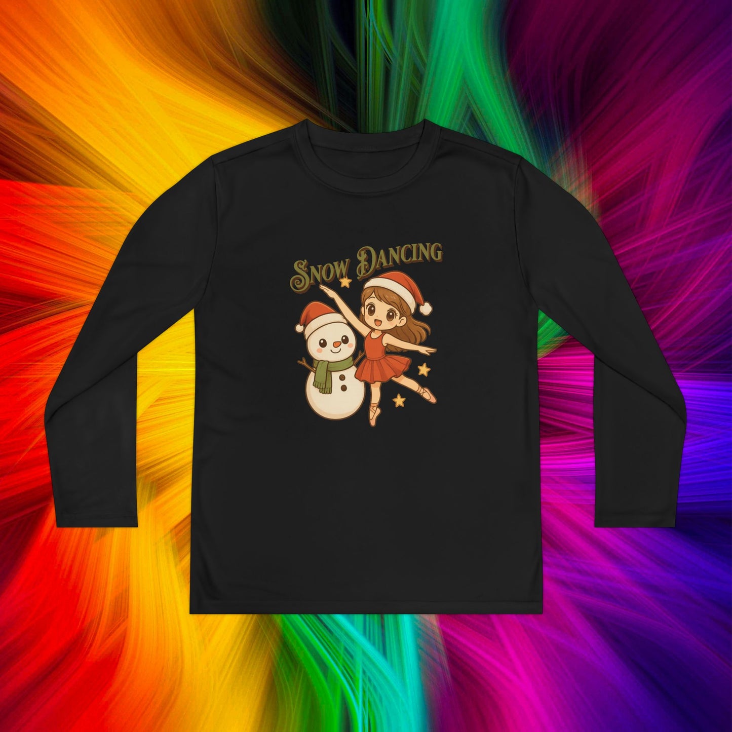 Youth Snow Dancing Ballerina Long Sleeve Tee