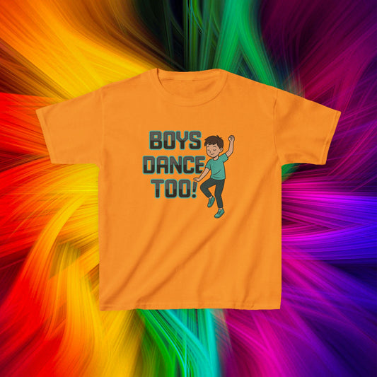 Kids Boys Dance Too! T-Shirt, Design 2