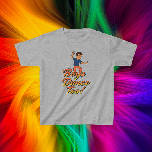 Kids Boys Dance Too! T-Shirt, Design 3