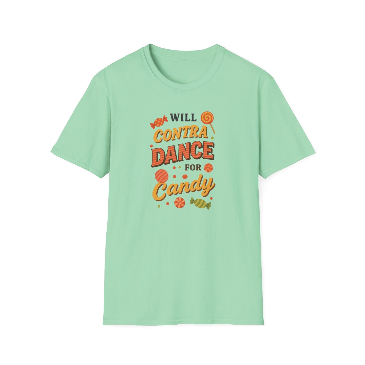 Will Contra Dance for Candy T-Shirt