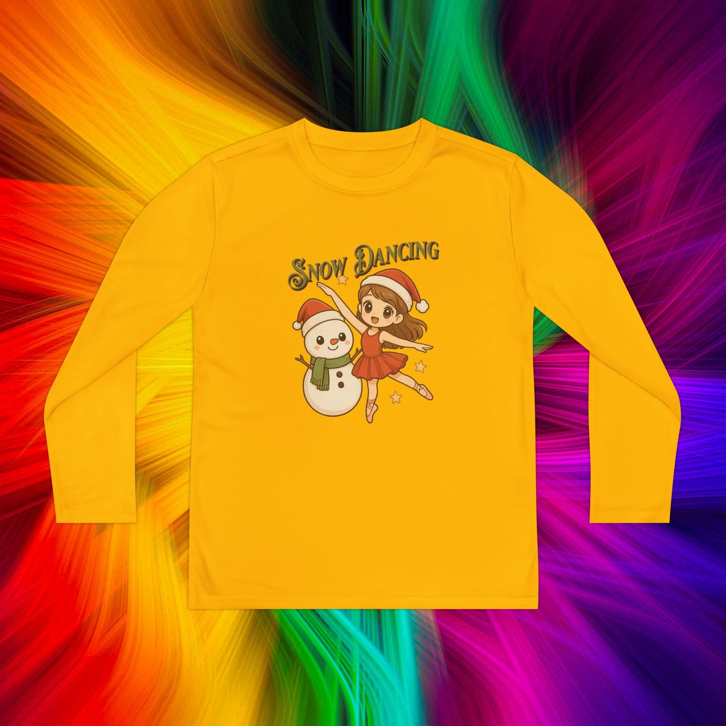 Youth Snow Dancing Ballerina Long Sleeve Tee