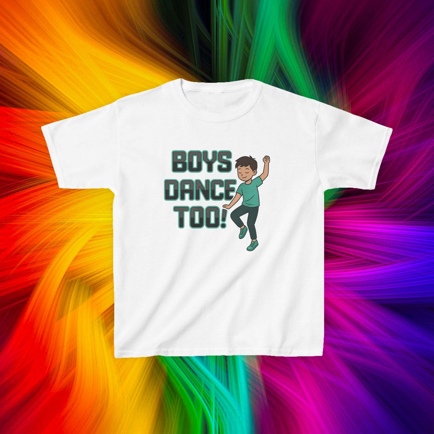 Kids Boys Dance Too! T-Shirt, Design 2