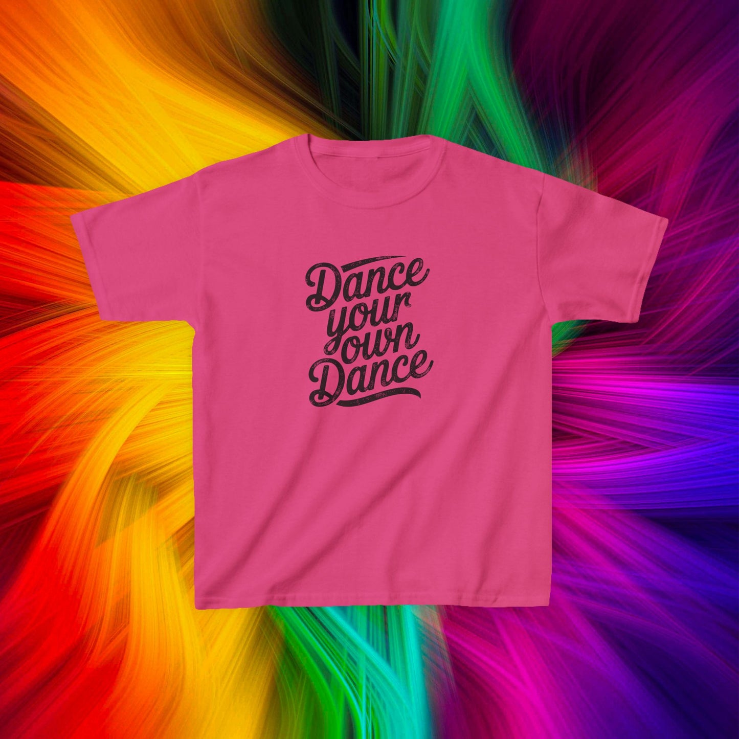 Kids Dance Your Own Dance T-Shirt, Black Lettering