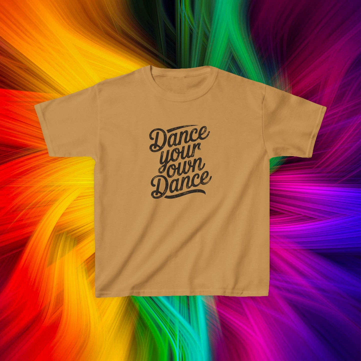 Kids Dance Your Own Dance T-Shirt, Black Lettering