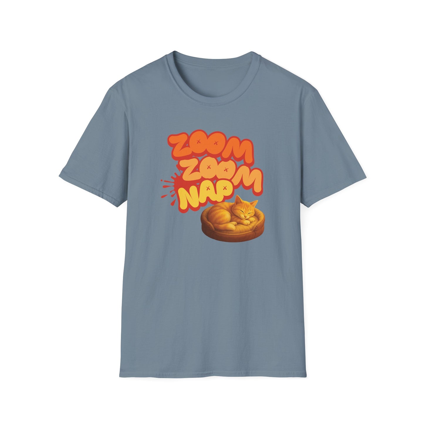 Zoom Zoom Nap Cute Sleeping Kitty T-Shirt