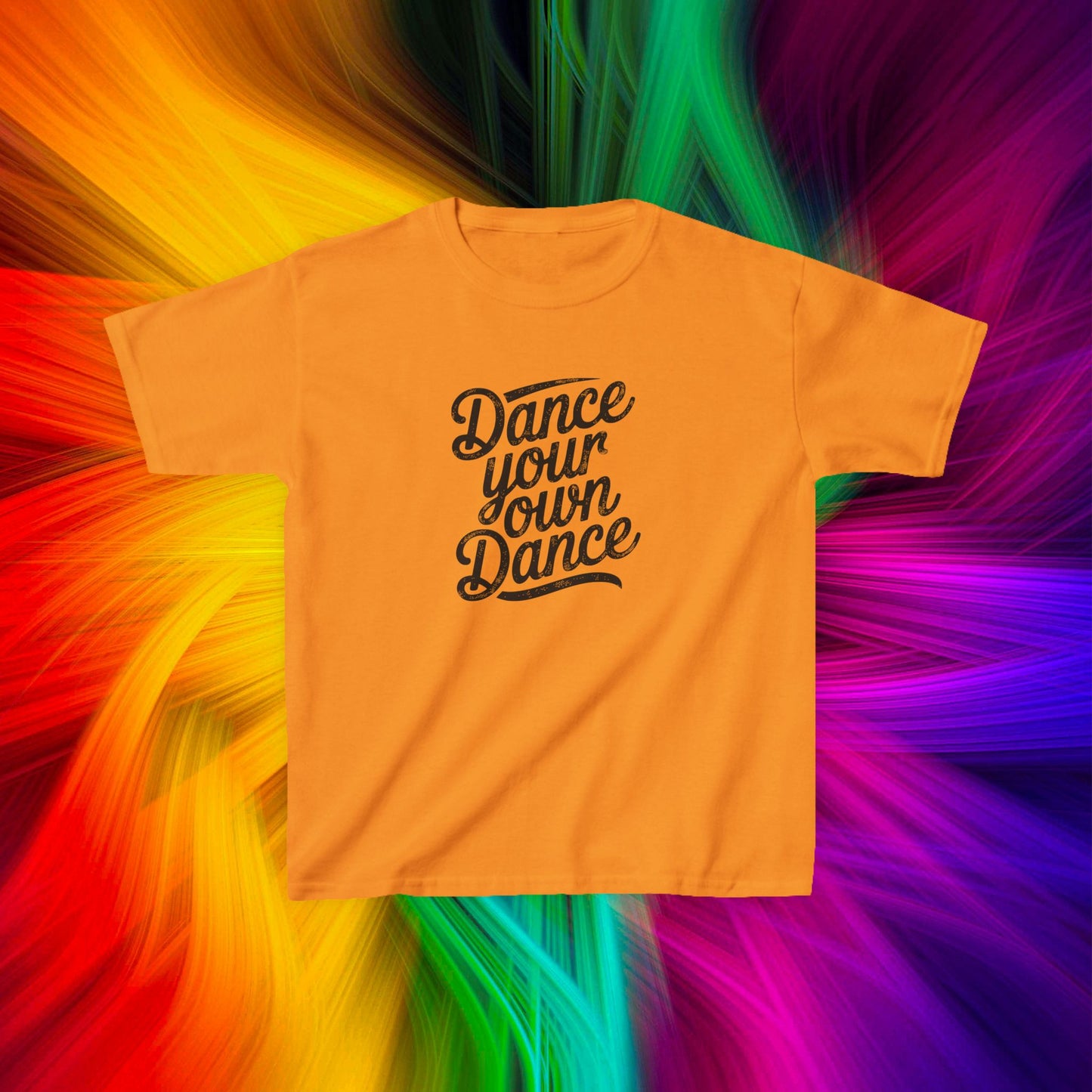 Kids Dance Your Own Dance T-Shirt, Black Lettering