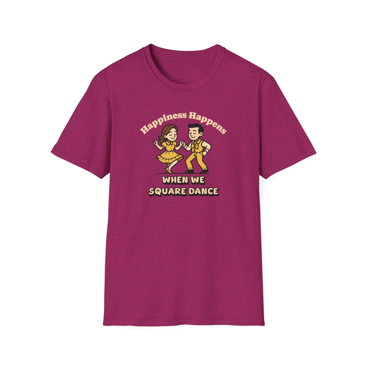 Happiness Happens When We Square Dance T-Shirt