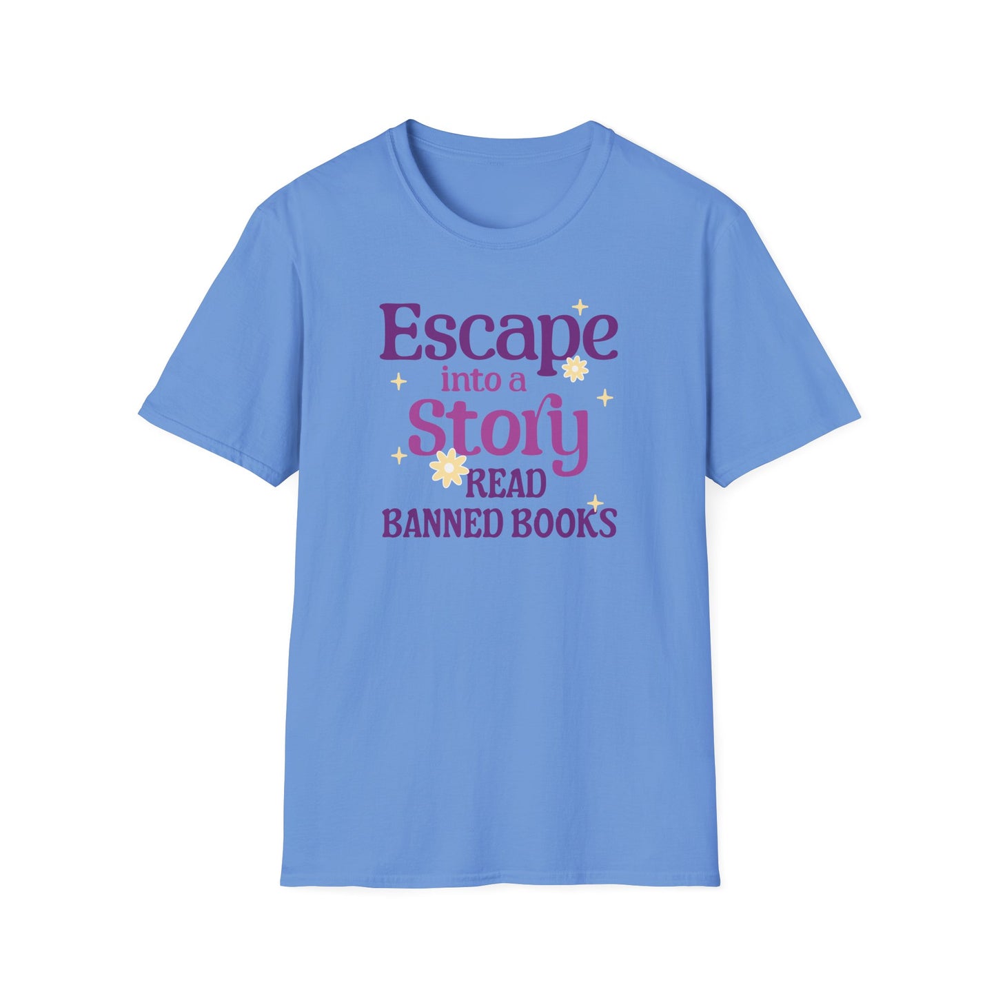 Escape into a Story, Read Banned Books T-Shirt