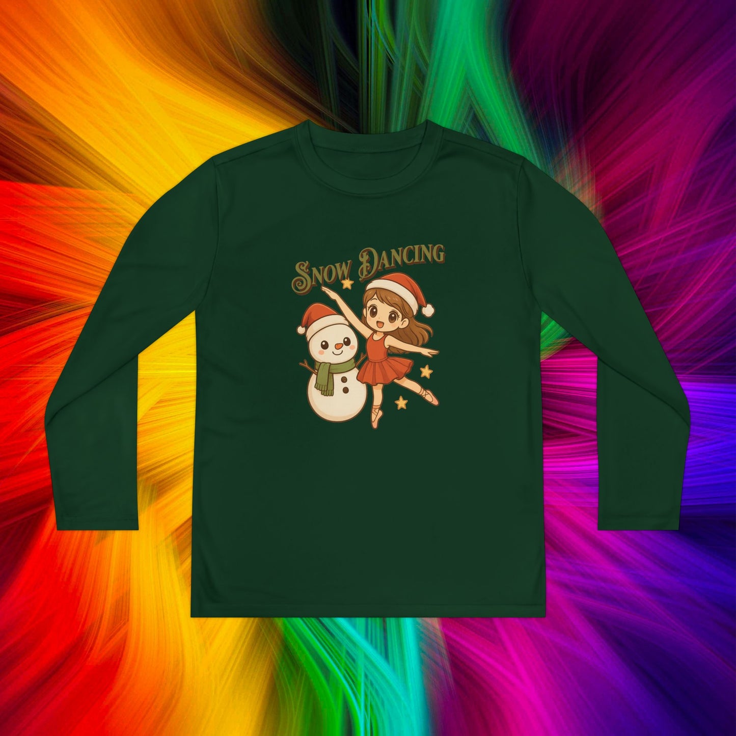 Youth Snow Dancing Ballerina Long Sleeve Tee