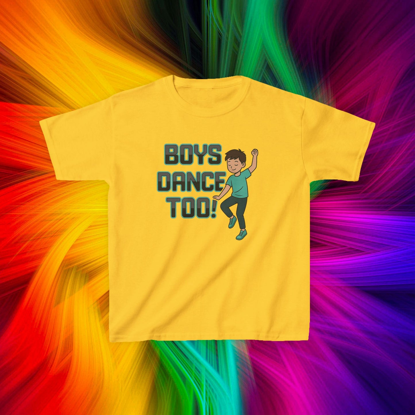Kids Boys Dance Too! T-Shirt, Design 2