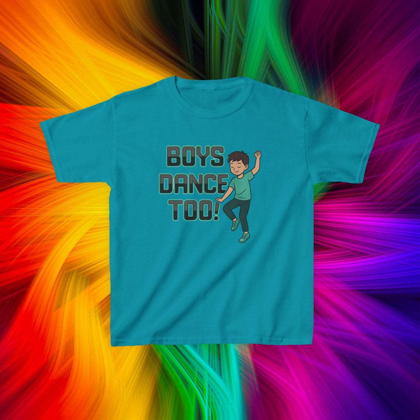 Kids Boys Dance Too! T-Shirt, Design 2
