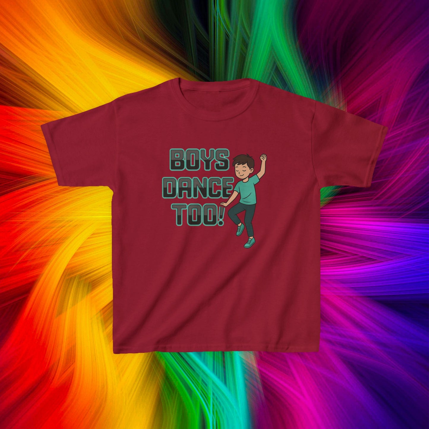 Kids Boys Dance Too! T-Shirt, Design 2