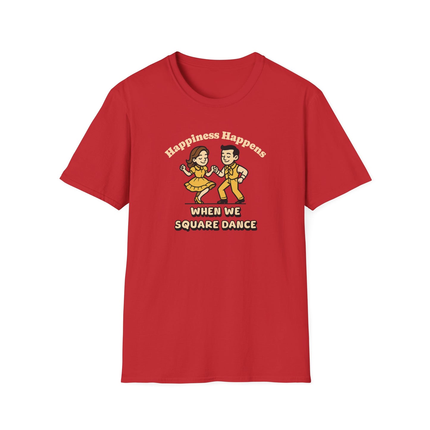 Happiness Happens When We Square Dance T-Shirt